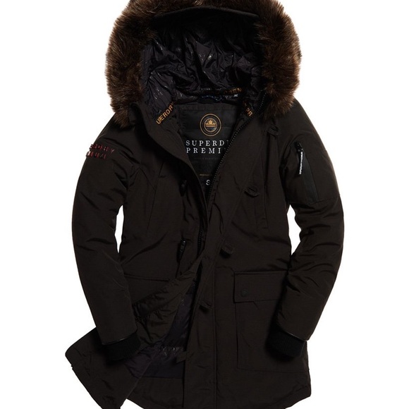 Superdry Premium Down Mothership Parka Jacket - Picture 3 of 12